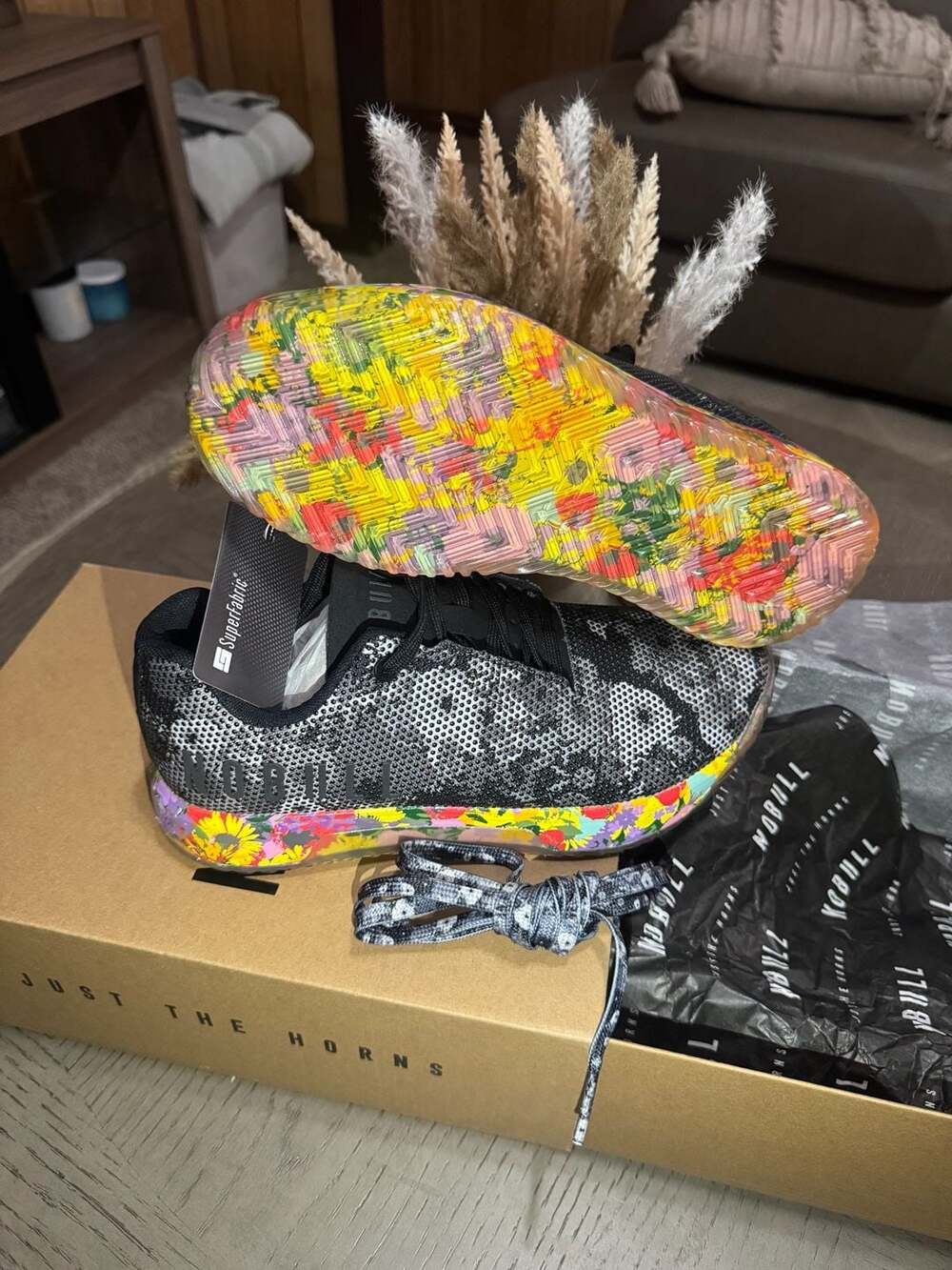 Nobull SF Trainer+ Low Graphic Floral Black/Multi-Color Training Shoes
